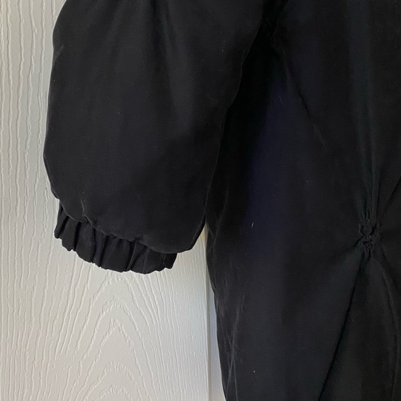 EUC Beautiful black puffer jacket. Zip/snap closure. Size S. Measurements below. - Picture 4 of 8